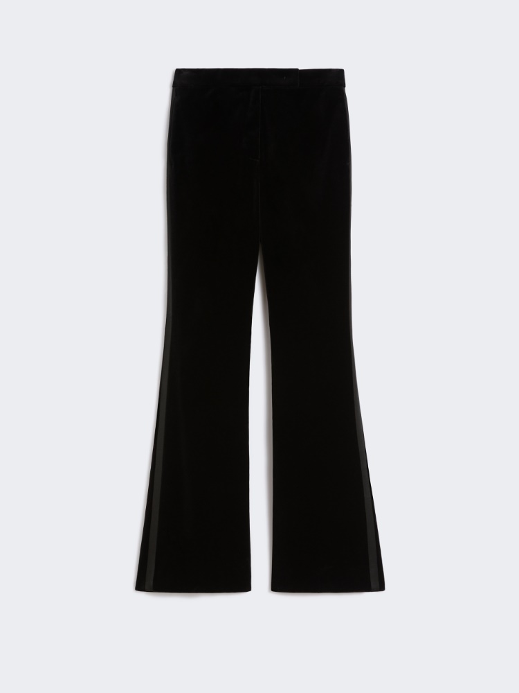 Smokinghose aus Samt - SCHWARZ - Max Mara