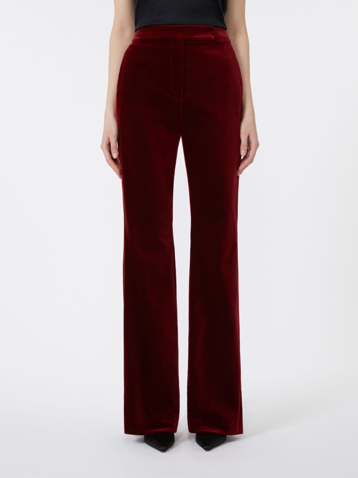 Velvet Tuxedo trousers - BORDEAUX - Max Mara - 2