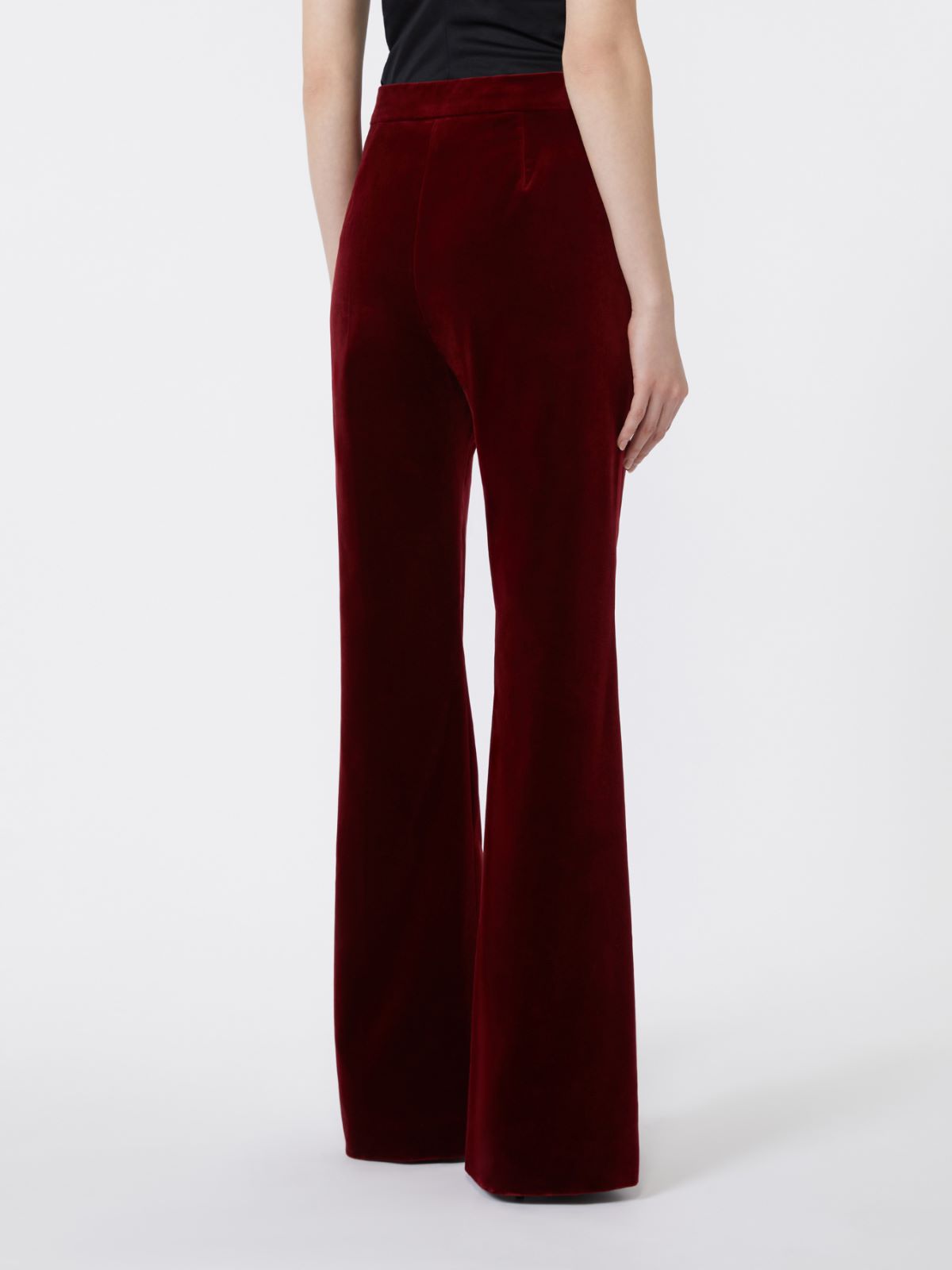 Velvet Tuxedo trousers - BORDEAUX - Max Mara - 3
