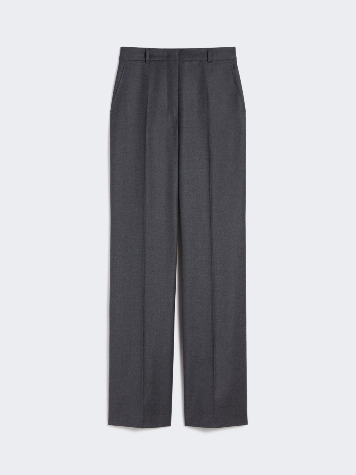 Pantalon en flanelle stretch - GRIS FONCE - Max Mara - 9