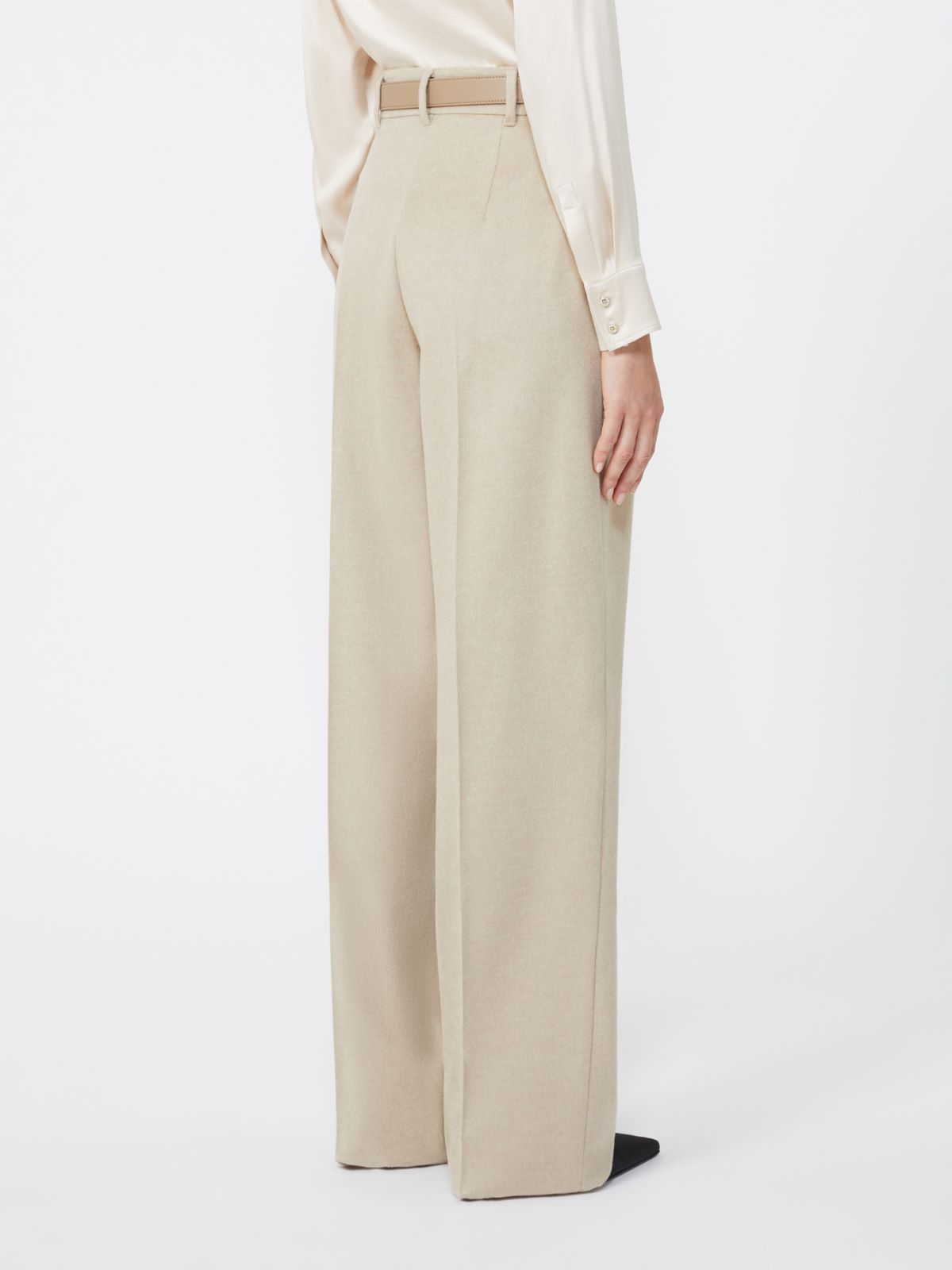 Flowing pure wool trousers - BEIGE - Max Mara - 3