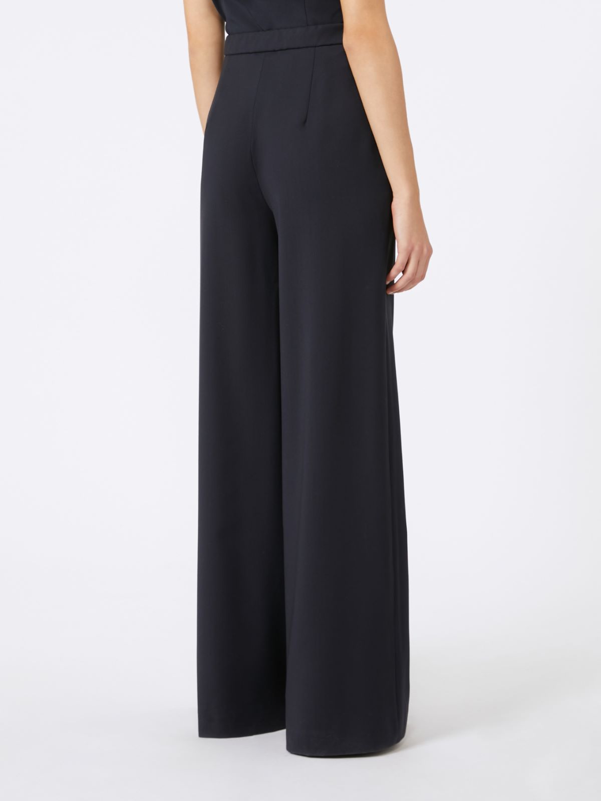 Wool drawstring trousers - NAVY - Max Mara - 3