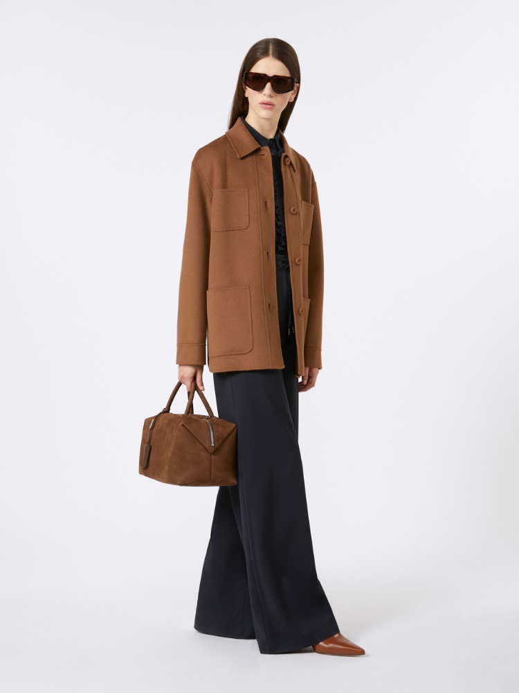 Wool drawstring trousers - NAVY - Max Mara