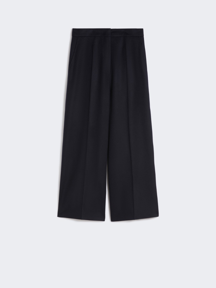 Cropped-Hose aus leichter Wolle - BLAU - Max Mara