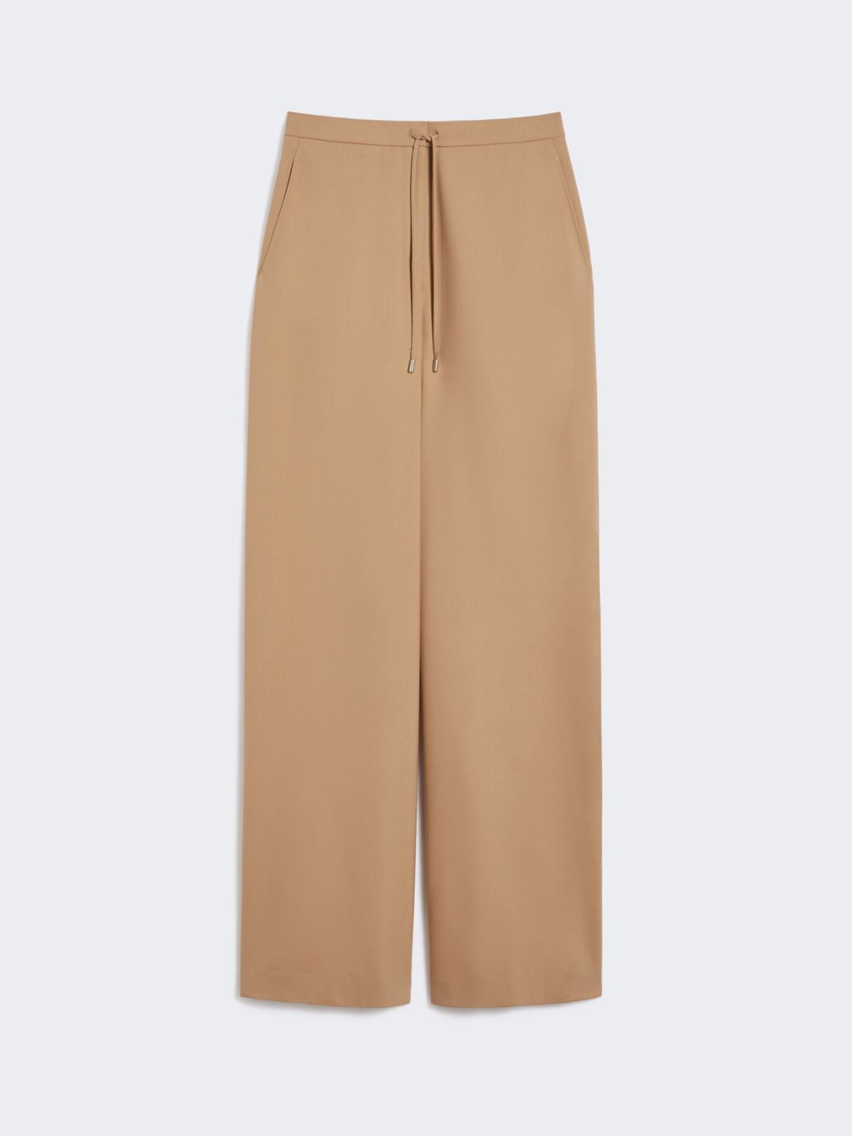 Wool twill drawstring trousers - CAMEL - Max Mara - 9