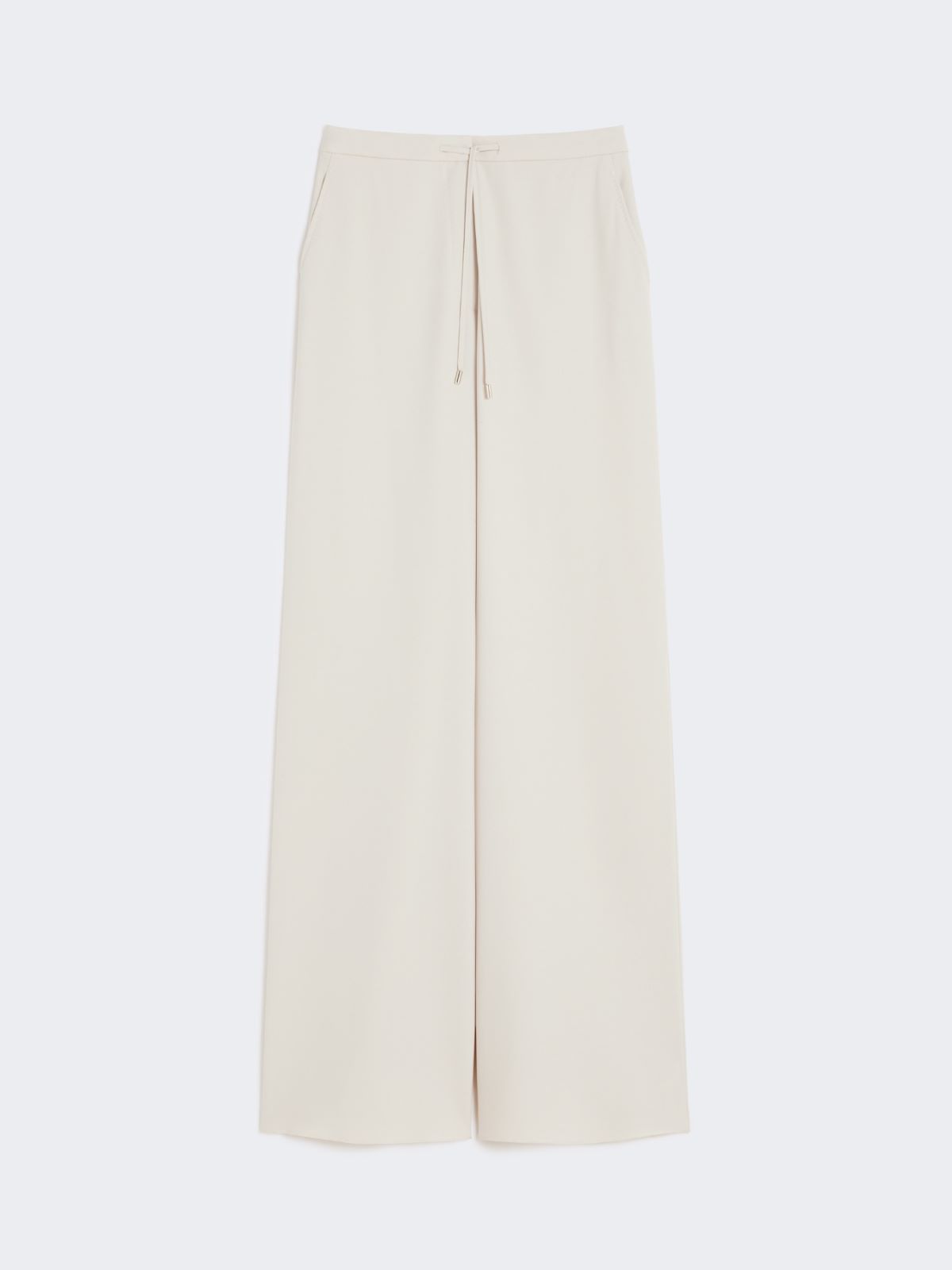 Wool twill drawstring trousers - BEIGE - Max Mara - 9