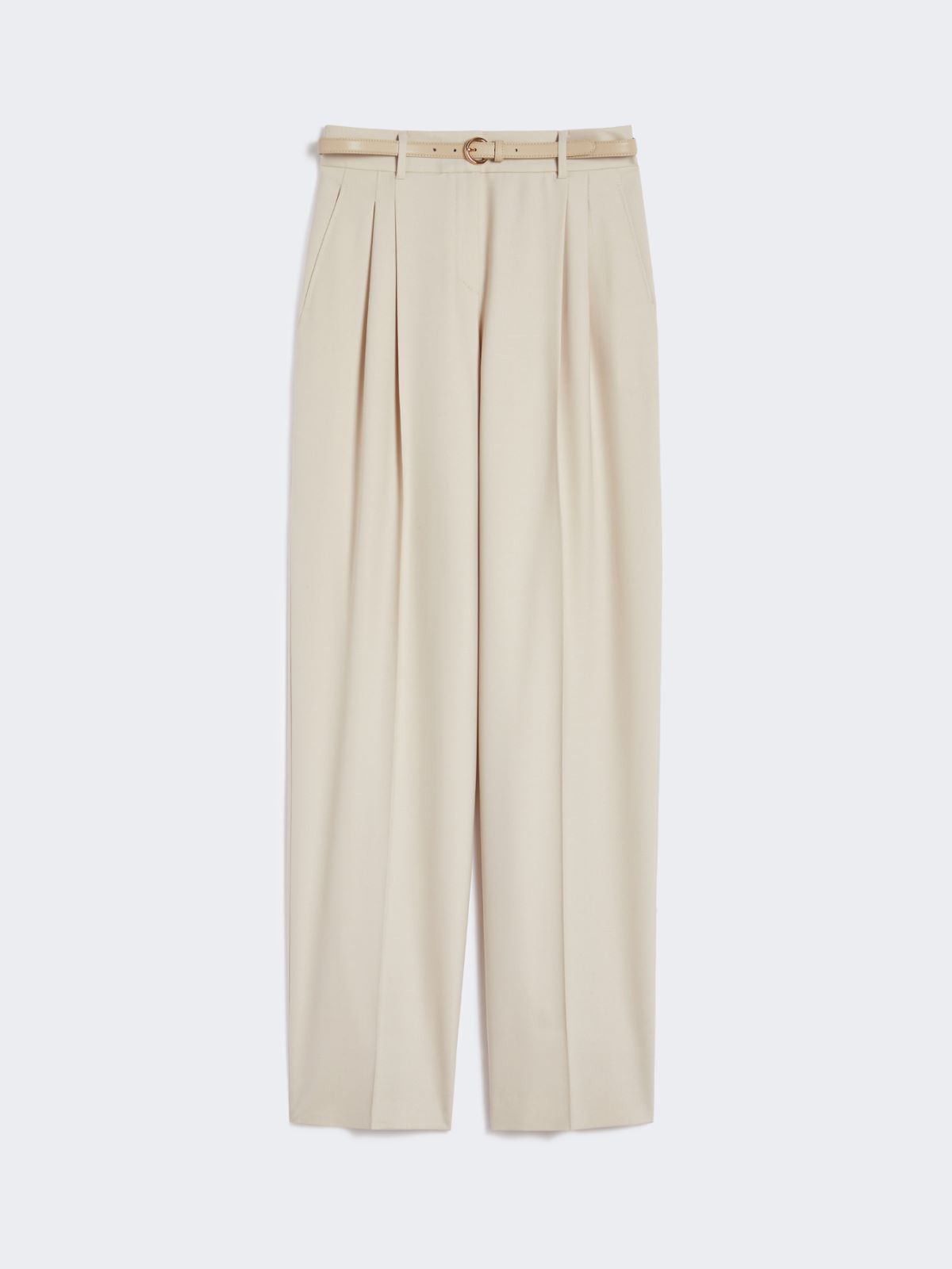 Wool twill trousers - BEIGE - Max Mara - 9
