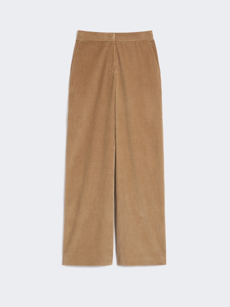 Flared velvet trousers - CAMEL - Max Mara