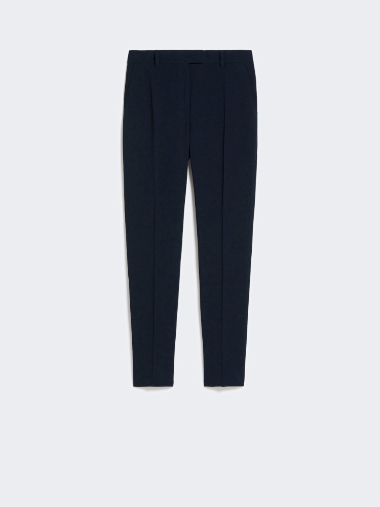 Straight-fit cady trousers, navy | 