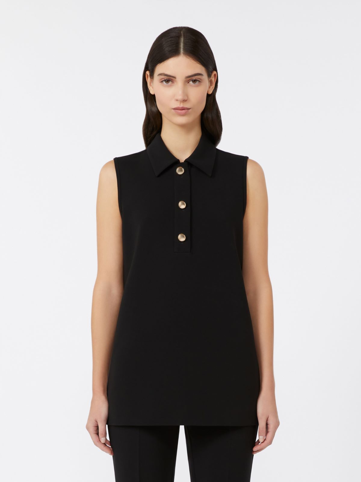 Cady polo-style blouse - BLACK - Max Mara - 2