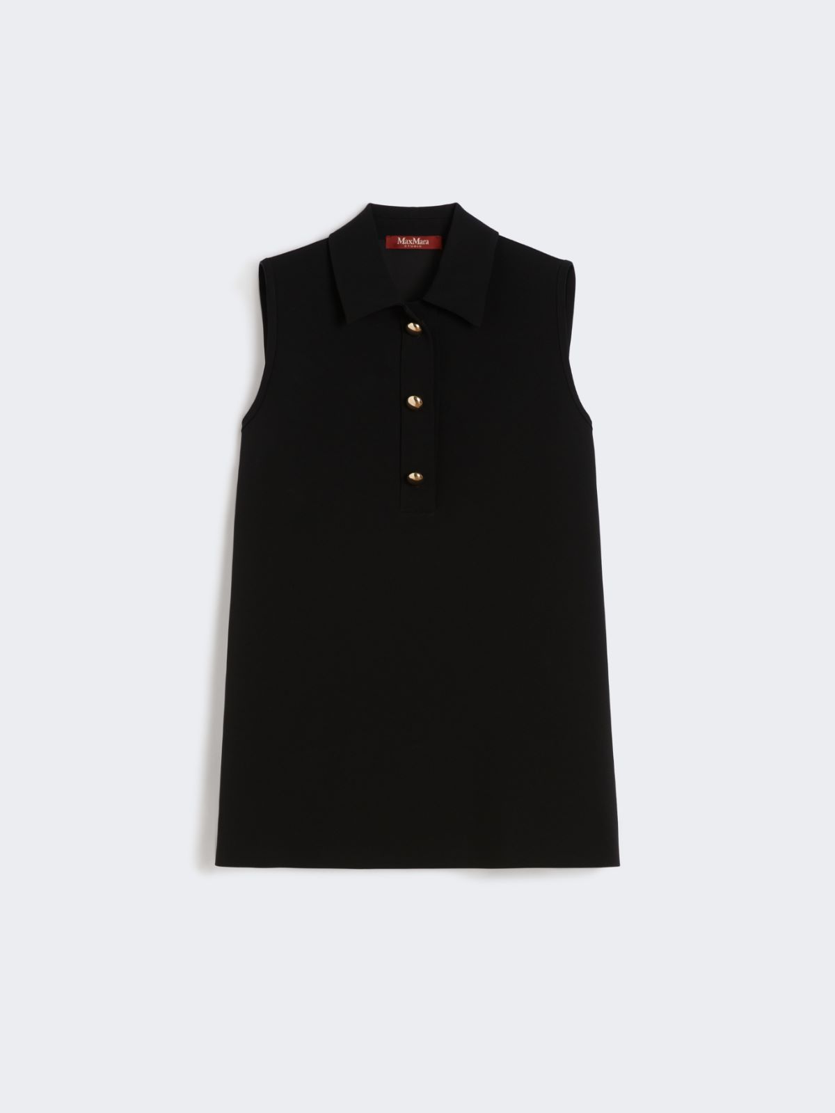Cady polo-style blouse - BLACK - Max Mara - 8