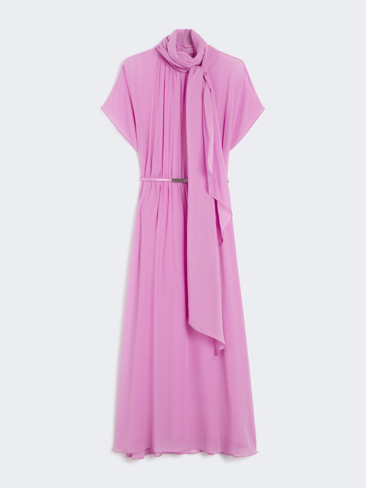 Silk georgette dress - HYDRANGEA PINK - Max Mara - 9