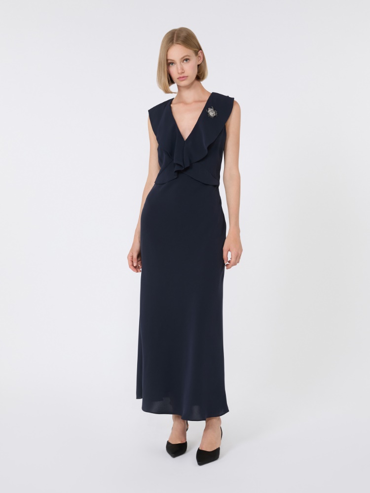 【関税&送料込】Mm Studio Black Cady Asti Dress Cady tunic dress Max Mara Studio - MAX MARA STUDIO - FANU