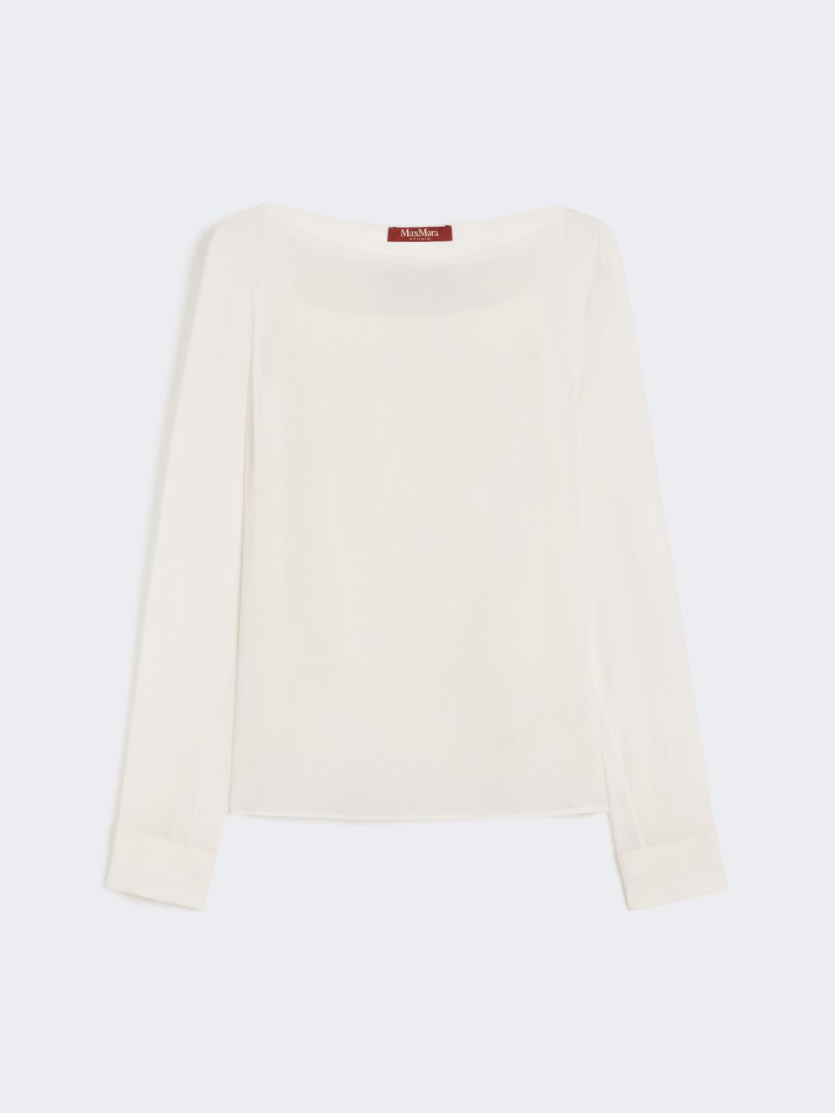 Silk georgette blouse - IVORY - Max Mara - 9