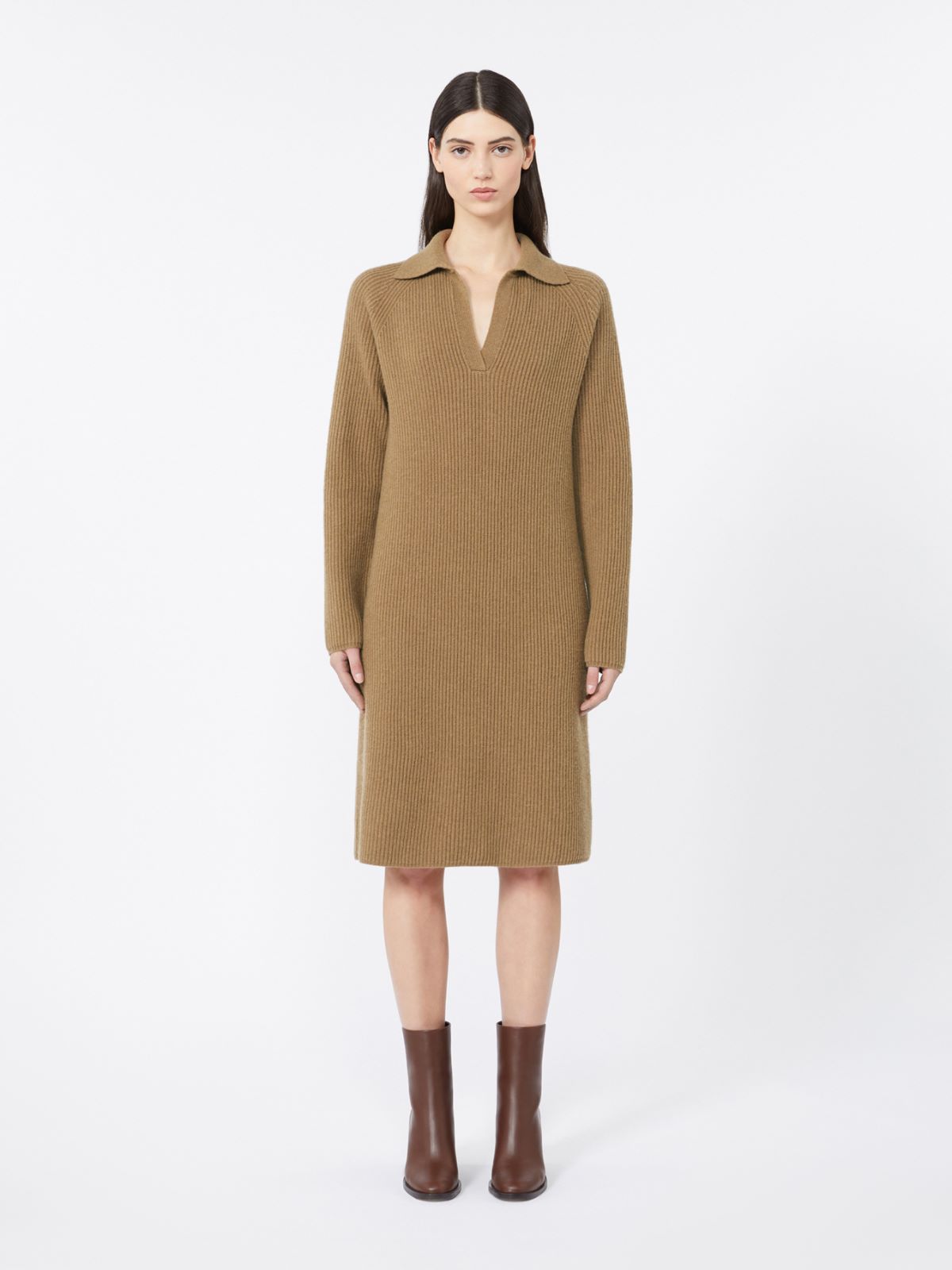 Miękka kamizelka z wełny i kaszmiru - WIELBŁĄDZI - Max Mara - 2
