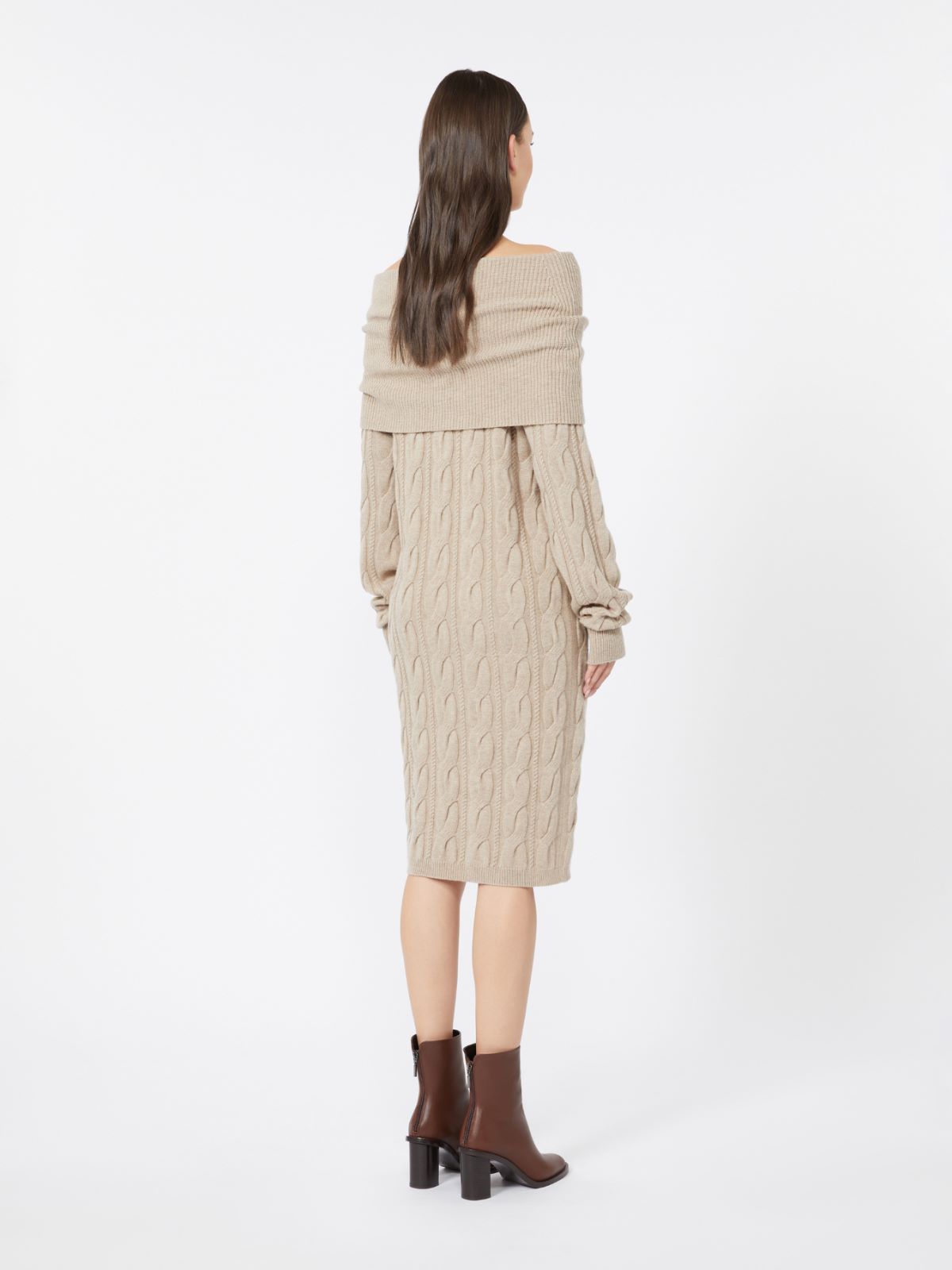 Robe en laine et cachemire - BEIGE NUANCE' - Max Mara - 3