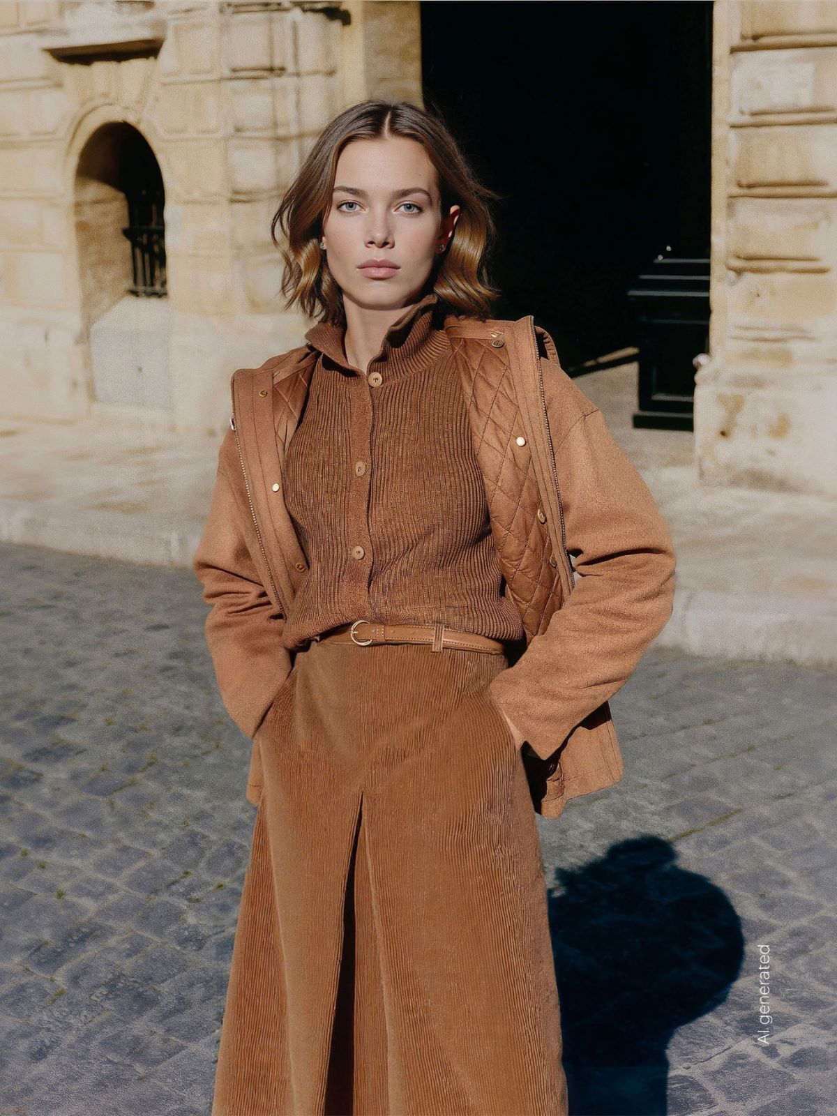 Rib-knit wool and cashmere bomber jacket - CAMEL - Max Mara
