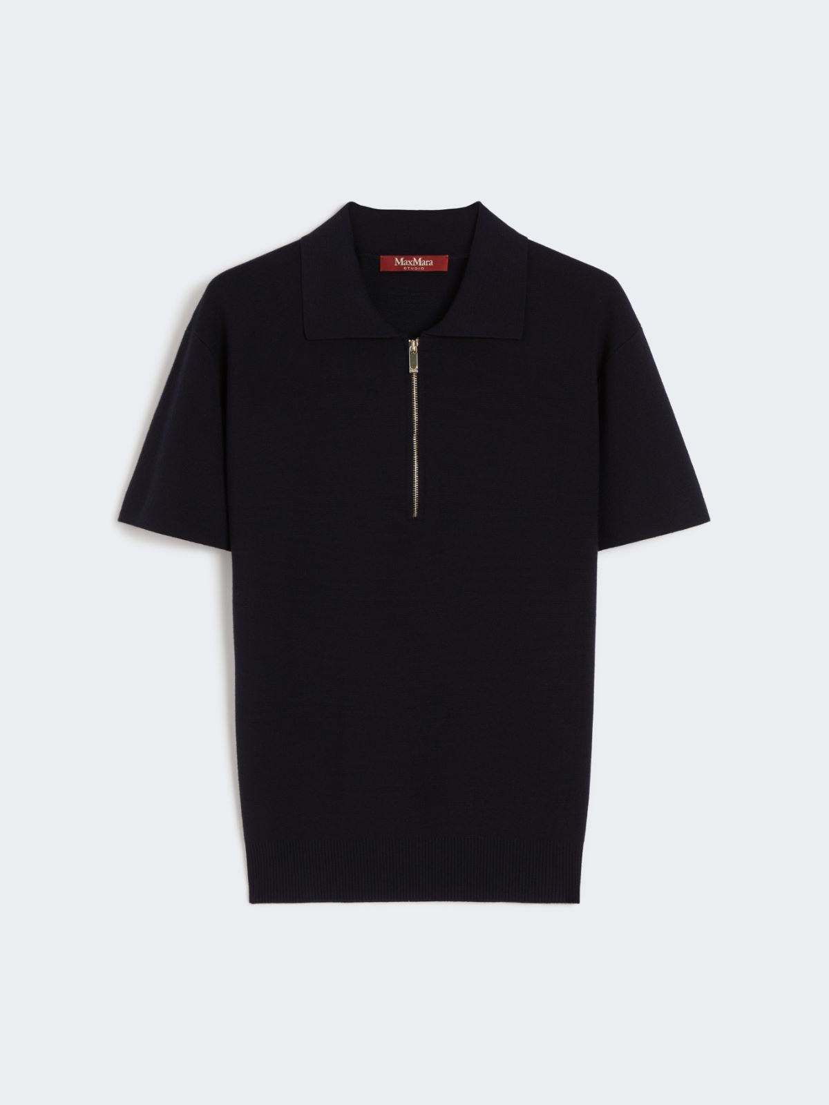 Viscose yarn polo shirt - NAVY - Max Mara - 8