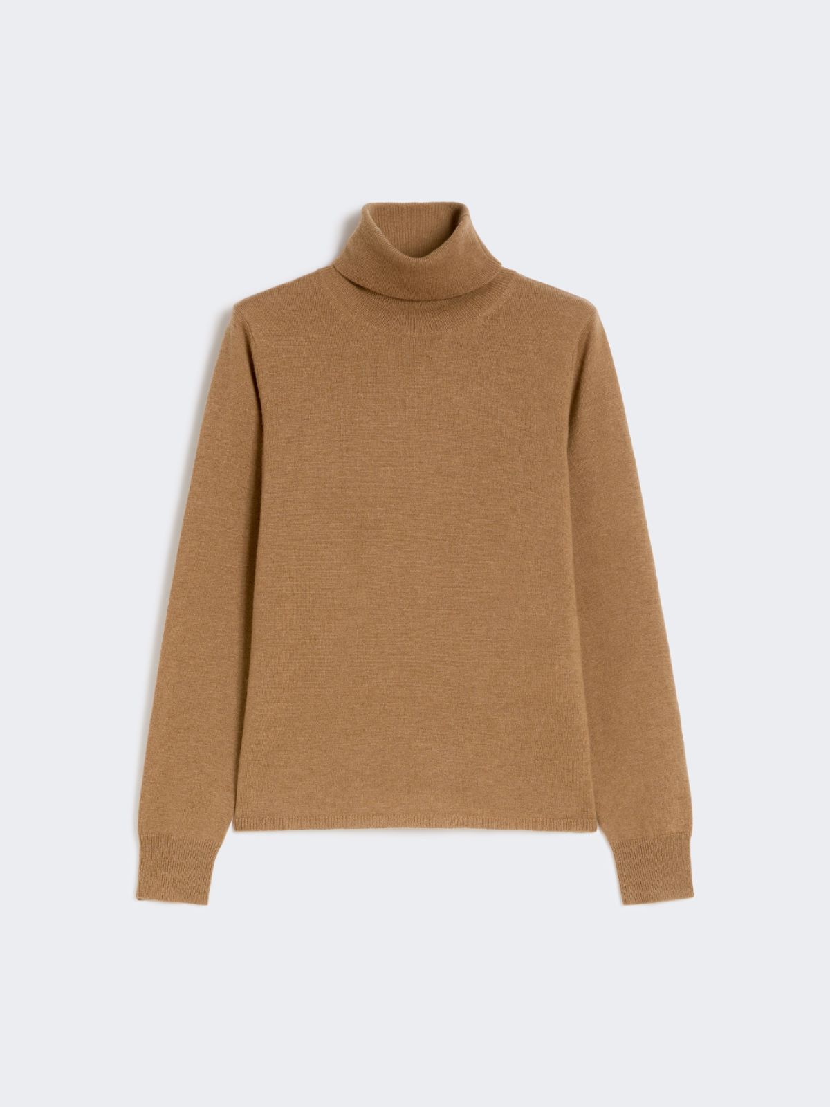 Wool and cashmere turtleneck sweater - CAMEL - Max Mara - 9