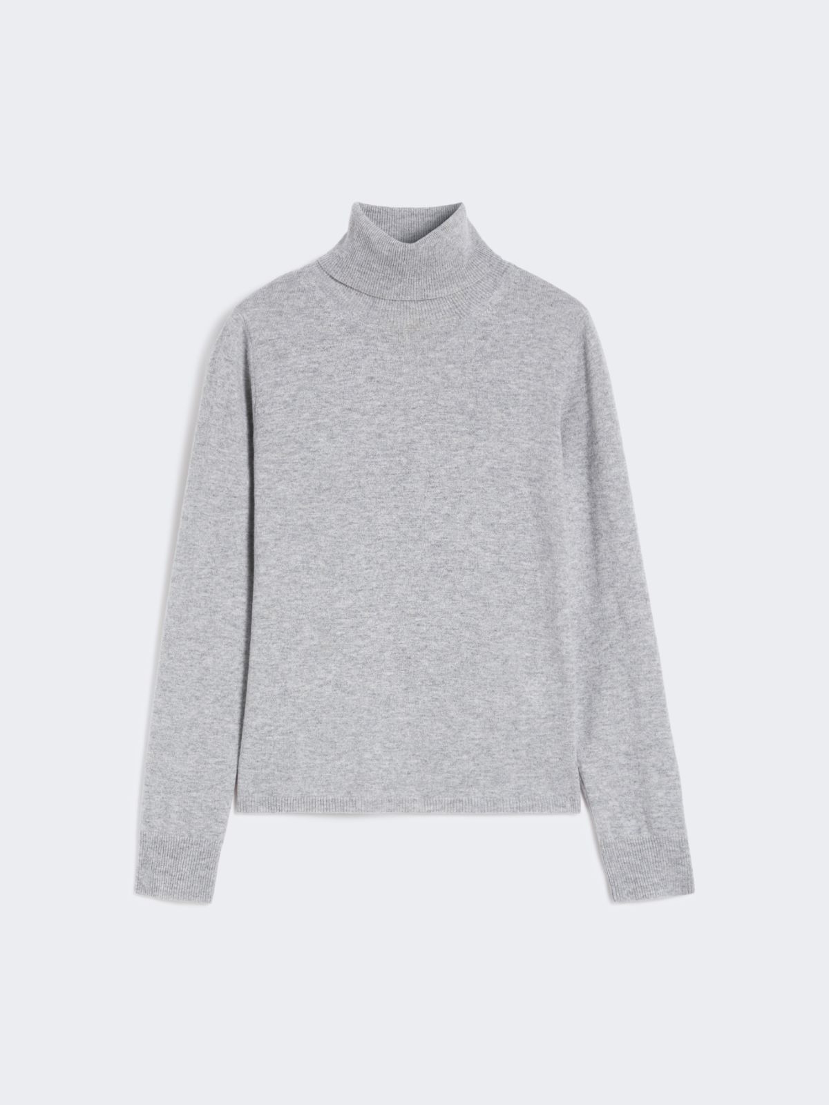 Wool and cashmere turtleneck sweater - LIGHT GREY - Max Mara - 9