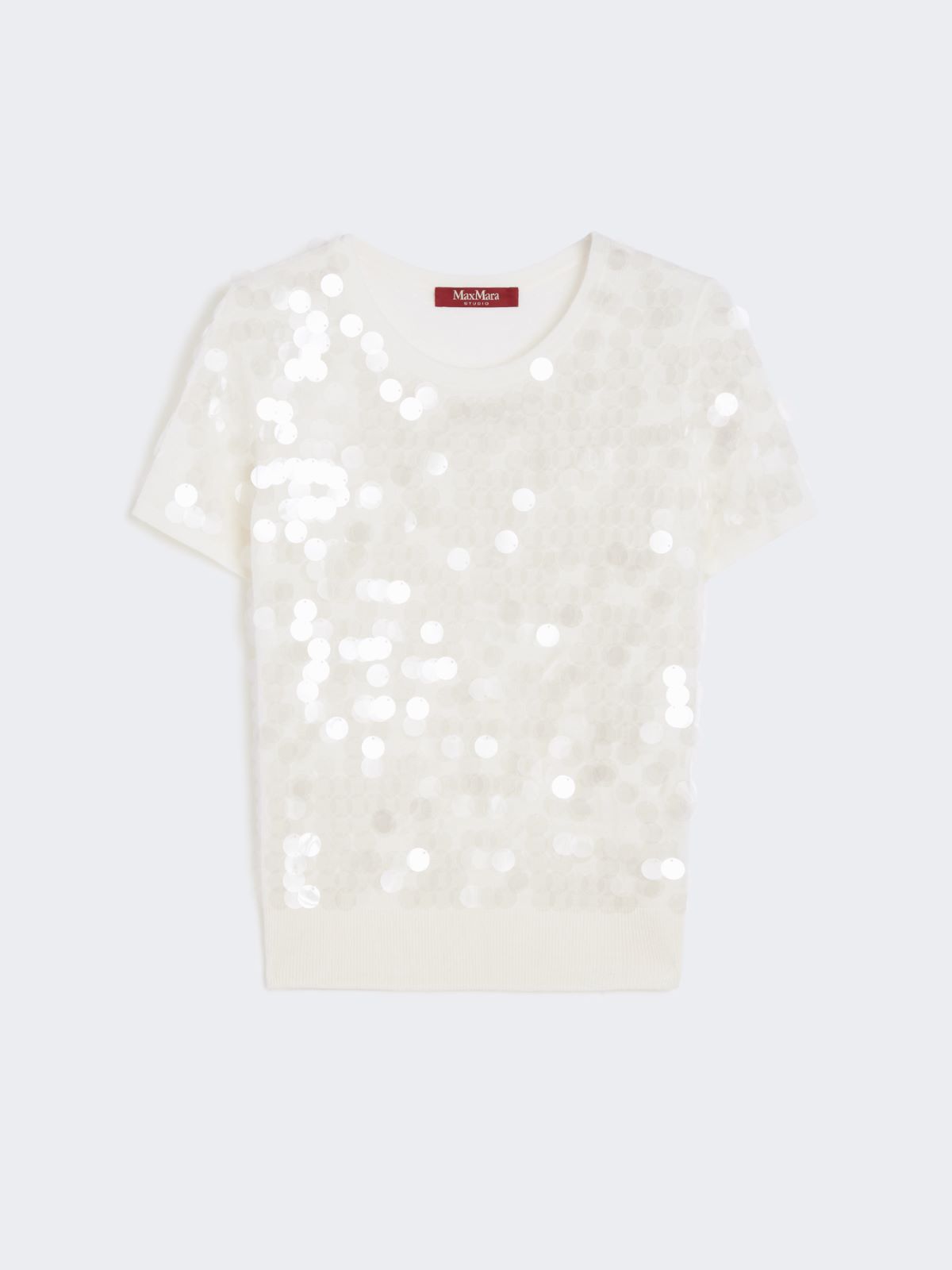 Sequinned wool sweater - IVORY - Max Mara - 9