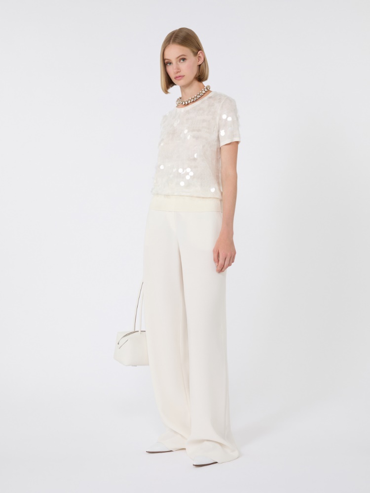 Sequinned wool sweater - IVORY - Max Mara