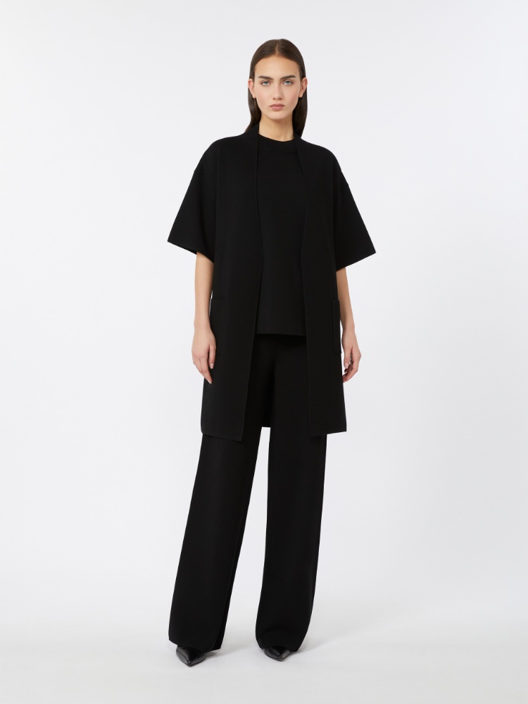 Viscose boxy sweater - BLACK - Max Mara