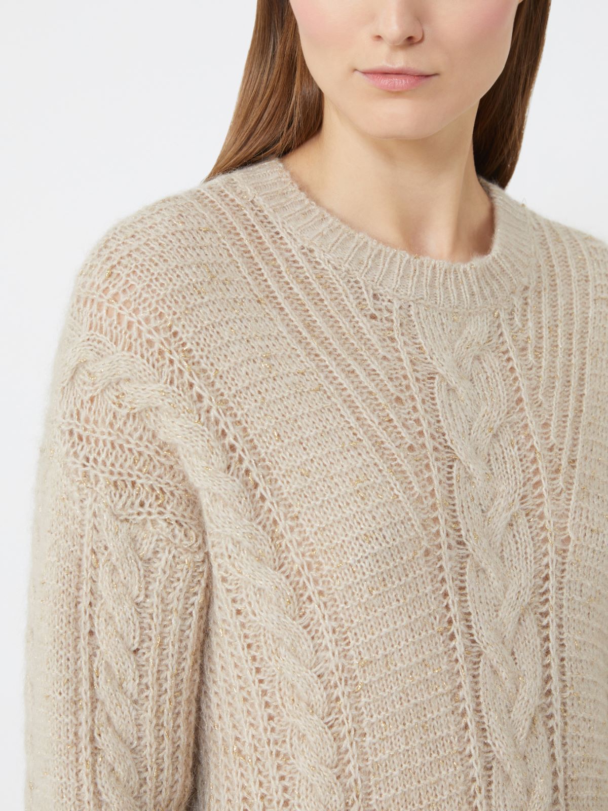 Boxy sweater in alpaca blend - BEIGE - Max Mara - 4