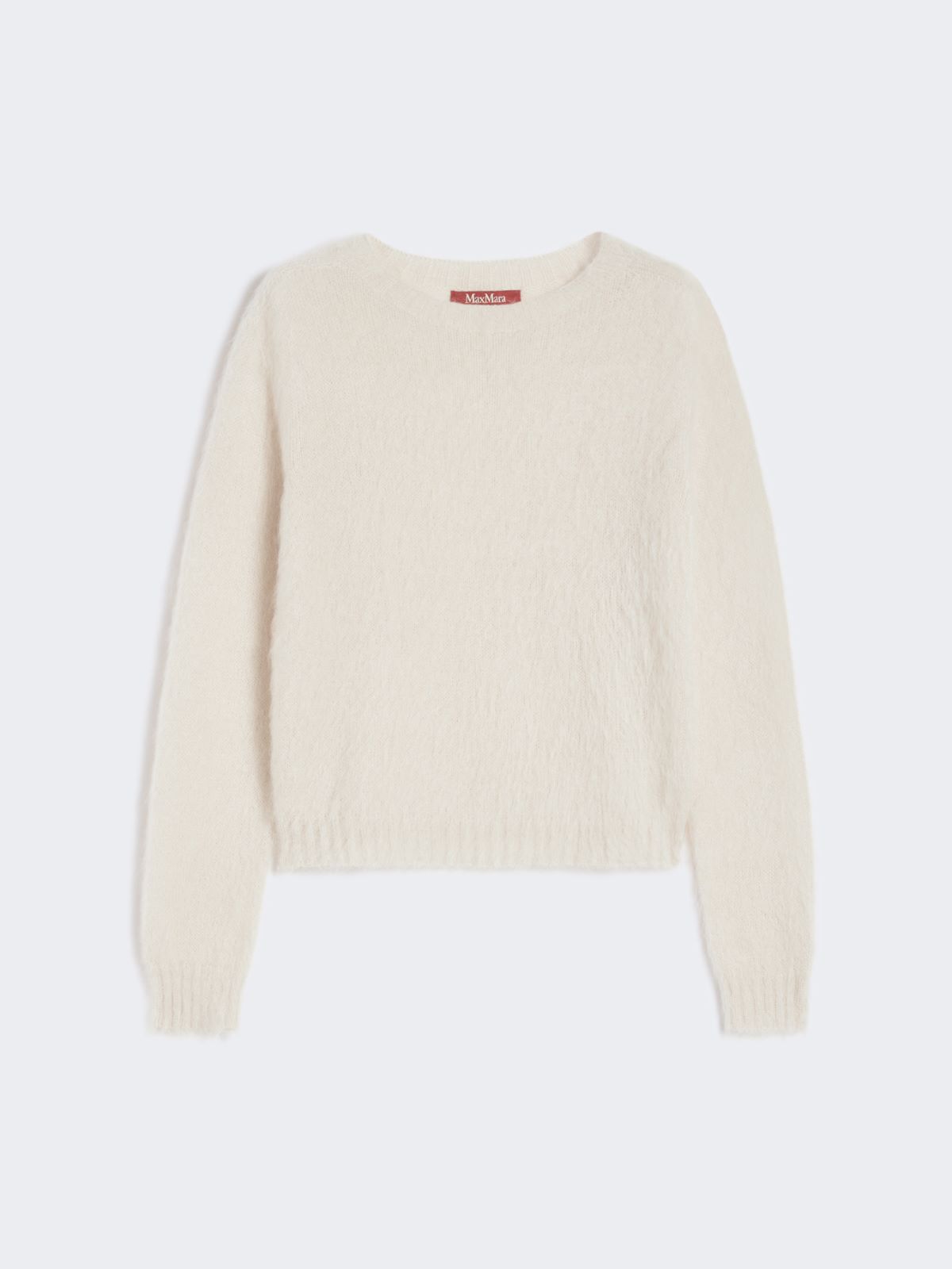 Crewneck sweater in mohair blend yarn - BEIGE - Max Mara - 10