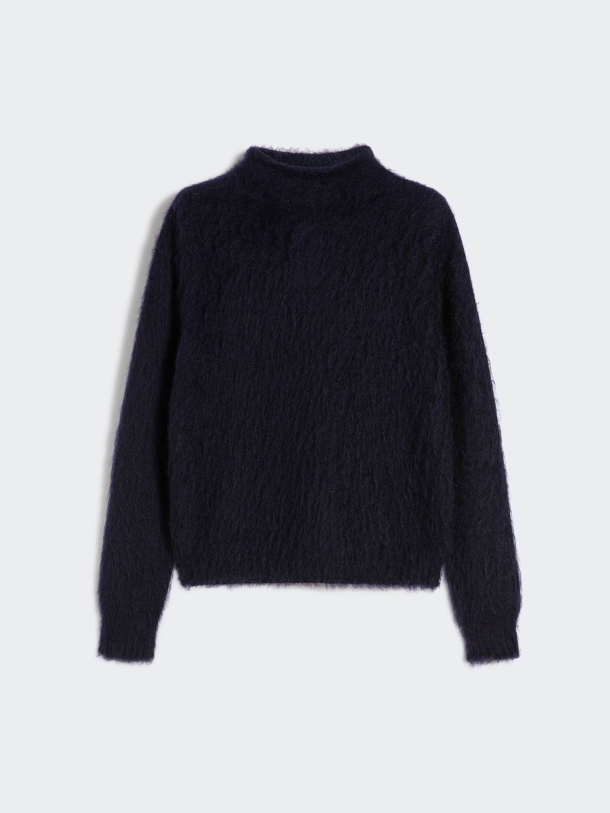 Mohair-blend turtleneck sweater - NAVY - Max Mara - 9