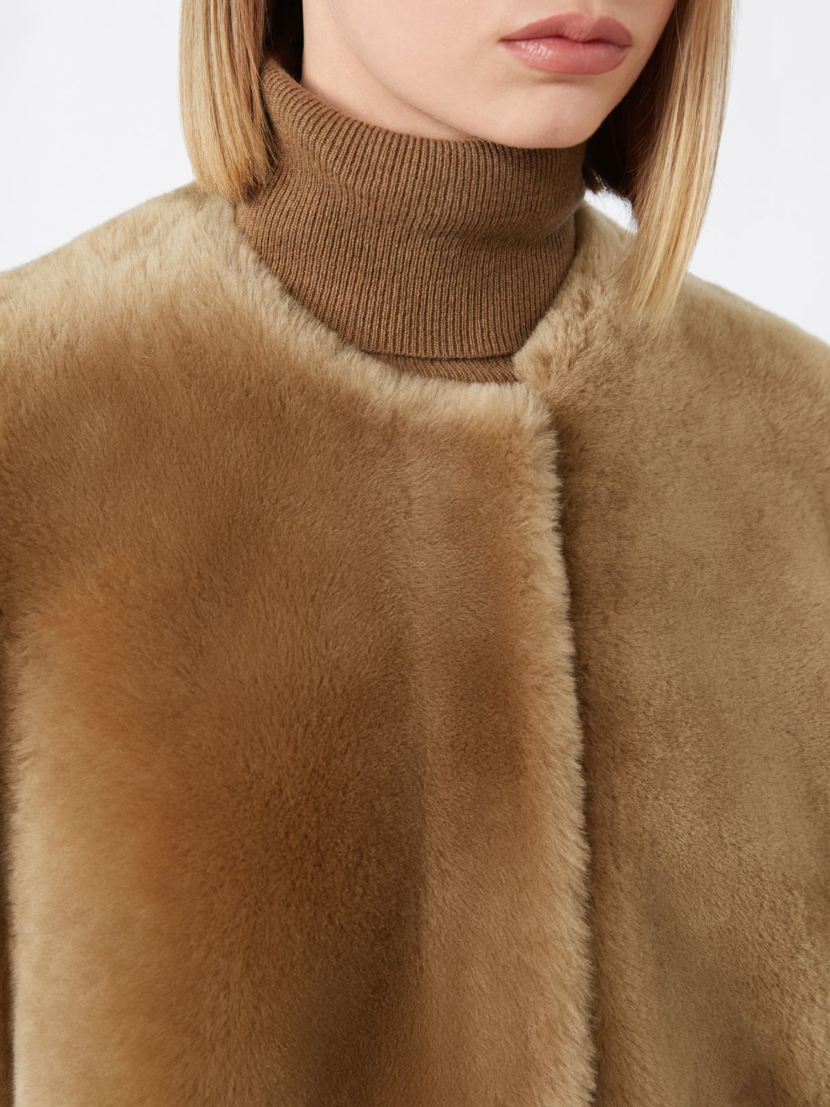 Shearling coat - CAMEL - Max Mara - 4