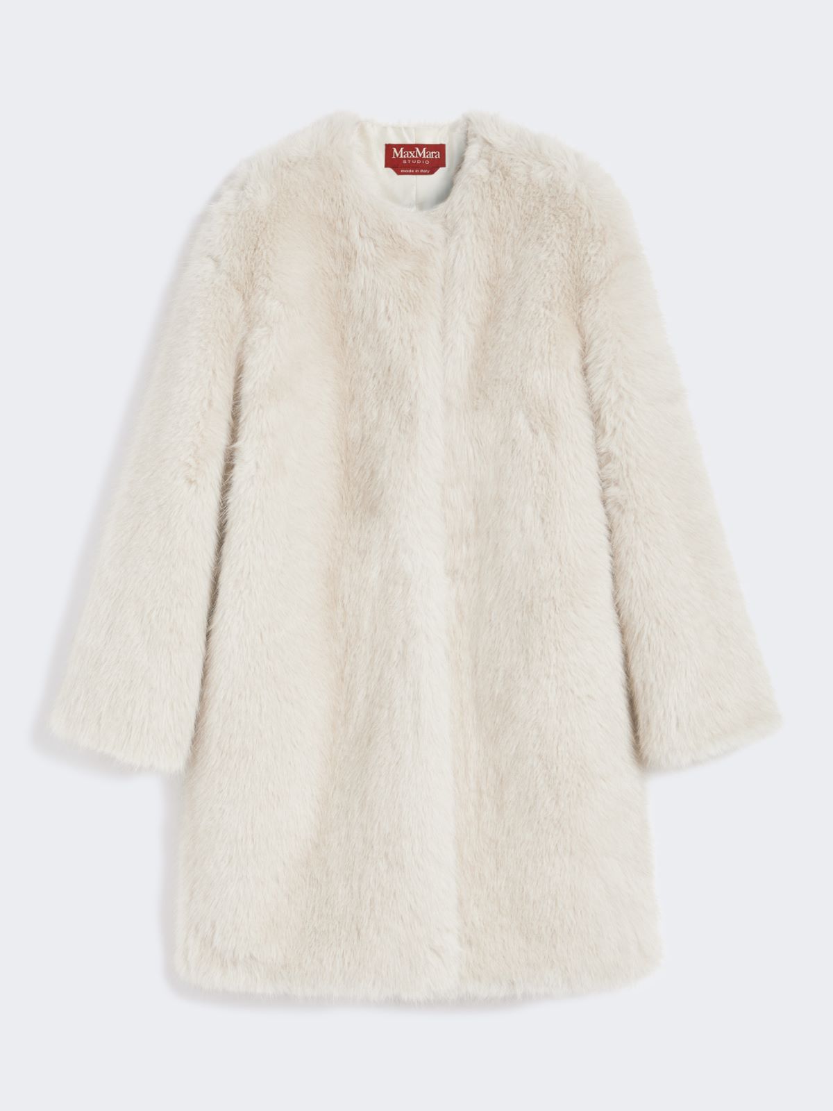 Faux fur effect fabric coat - BEIGE - Max Mara - 9