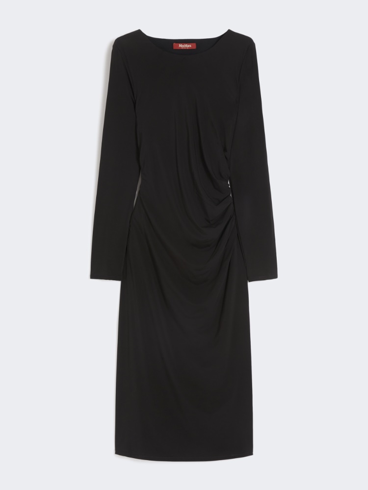 ジット] ビスコース ジャージー ドレス, black | Max Mara