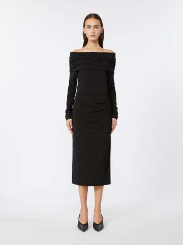 【送料&関税込】Max Mara Studio Amour Dress Flowing cady dress, coffee | 