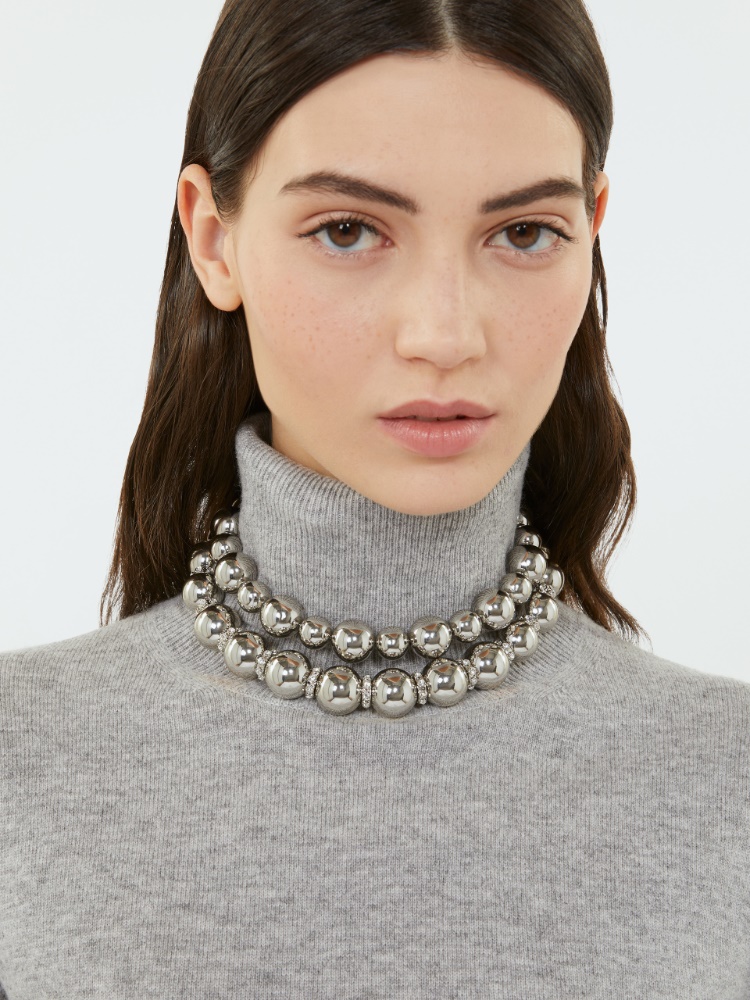 Ball chocker necklace set - SILVER - Max Mara