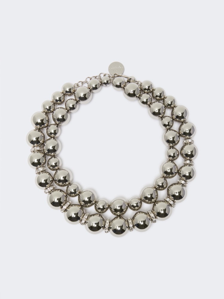 Ball chocker necklace set - SILVER - Max Mara
