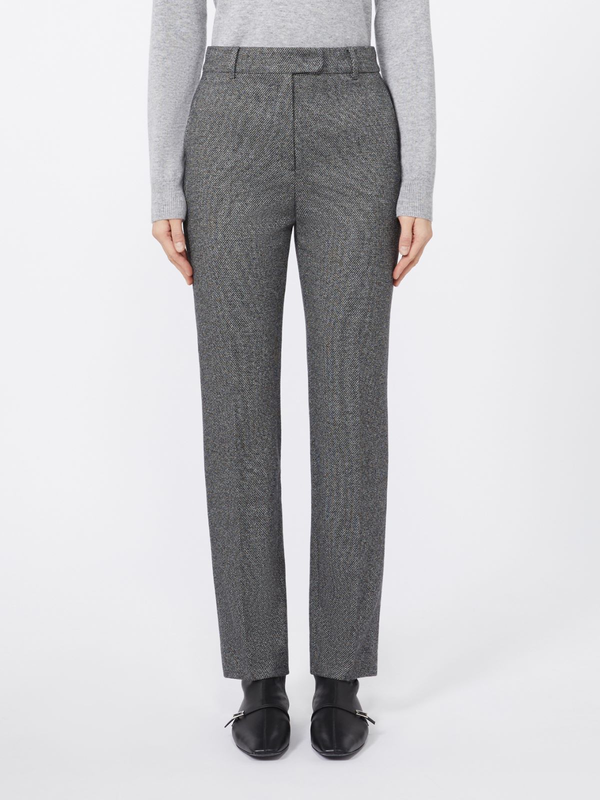Cigarette-fit jersey trousers - MEDIUM GREY - Max Mara - 2