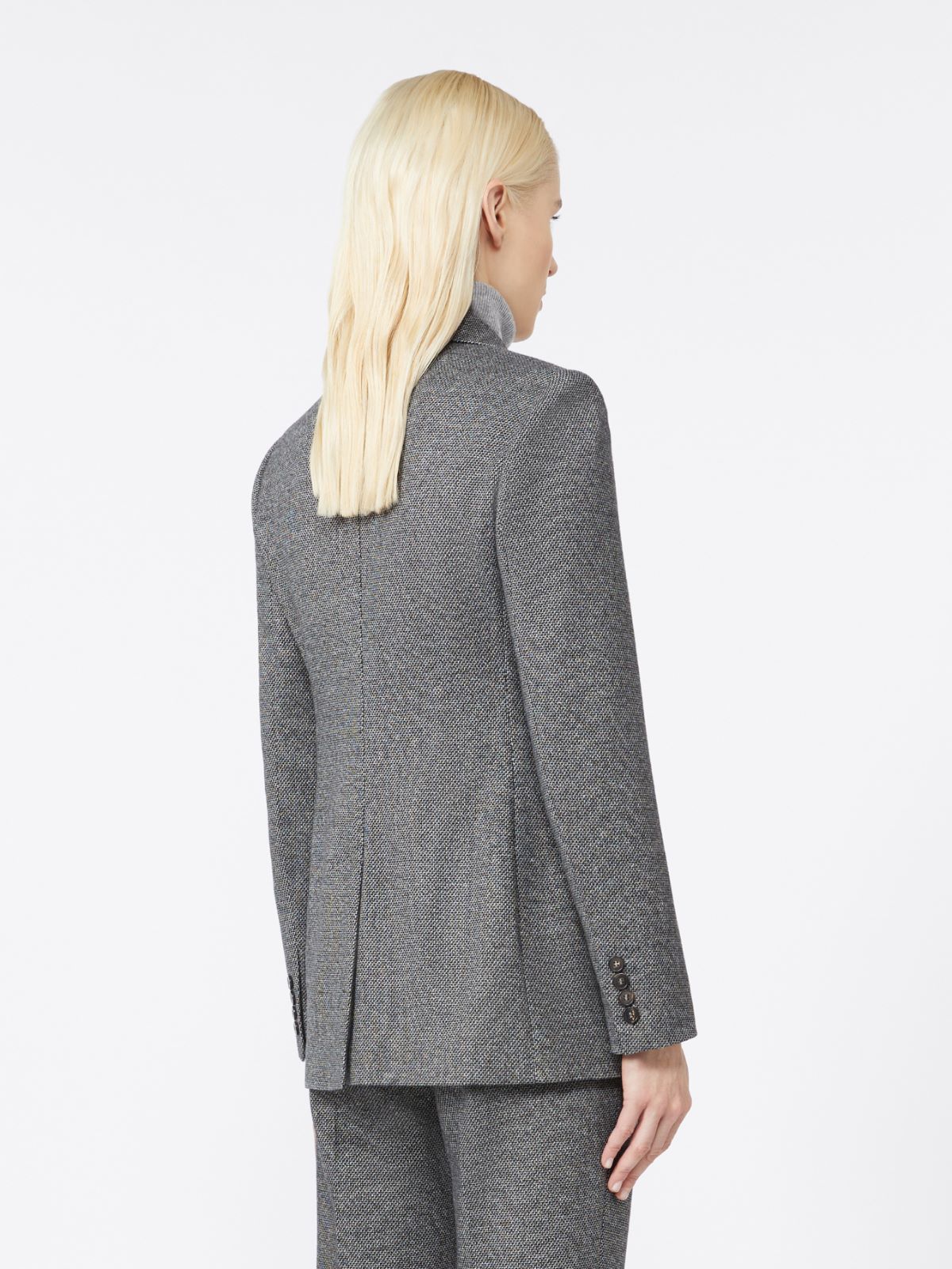 Double-breasted jersey blazer - MEDIUM GREY - Max Mara - 3