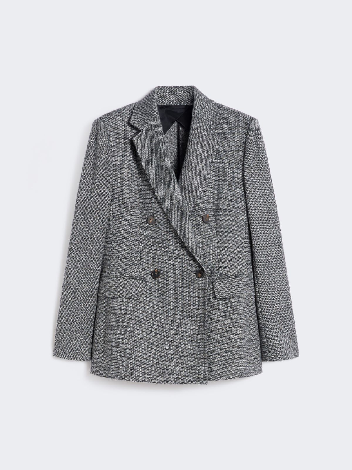 Double-breasted jersey blazer - MEDIUM GREY - Max Mara - 9