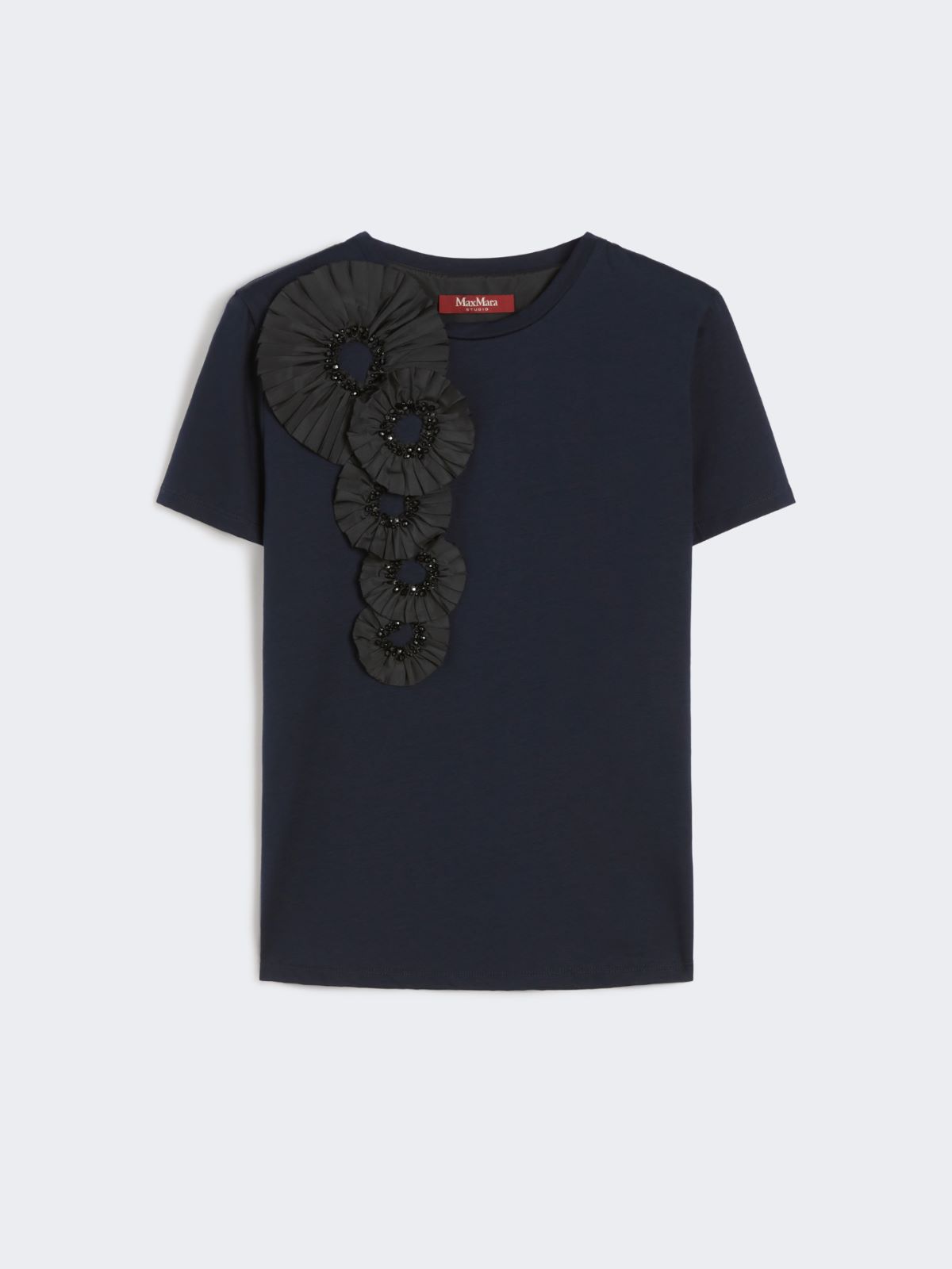 Couture jersey T-shirt - MIDNIGHTBLUE - Max Mara - 10
