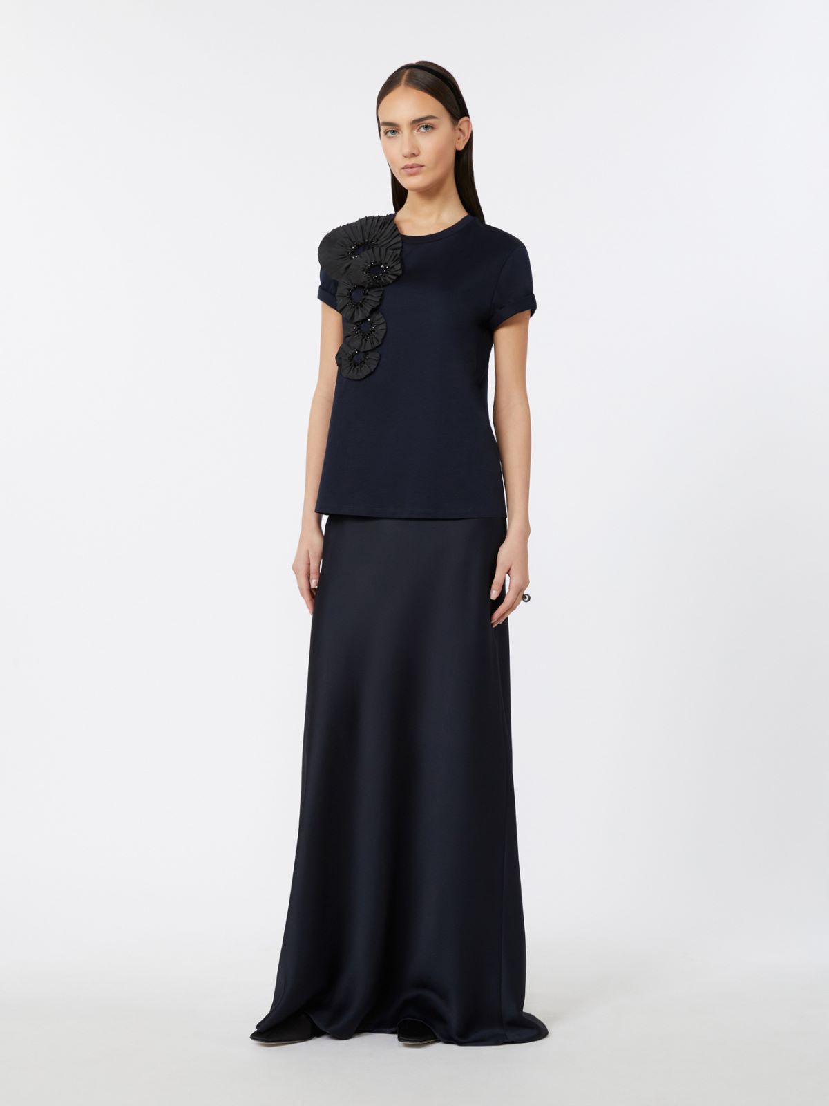 Couture jersey T-shirt - MIDNIGHTBLUE - Max Mara