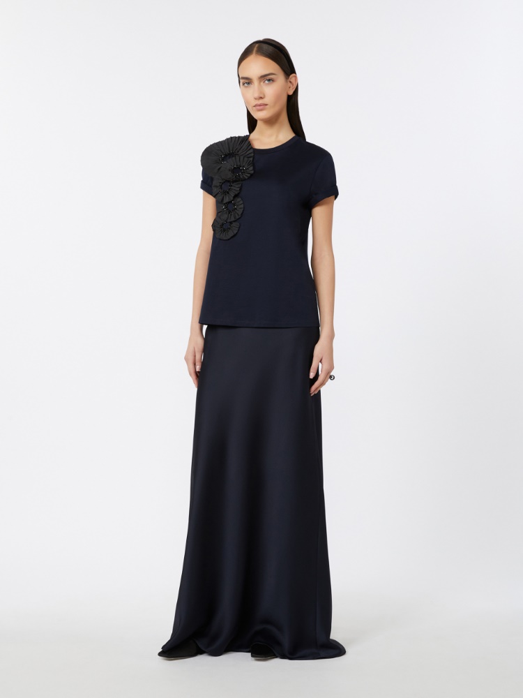 Couture jersey T-shirt - MIDNIGHTBLUE - Max Mara