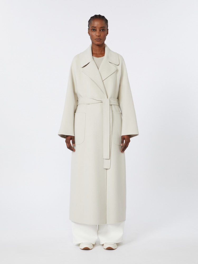 Wool robe coat, ivory | 