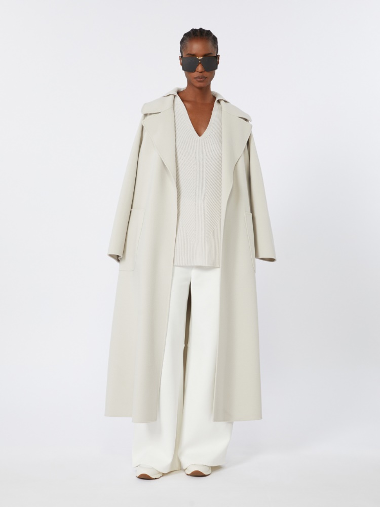 Abrigo tipo batín de lana - BLANCO LANA - Max Mara