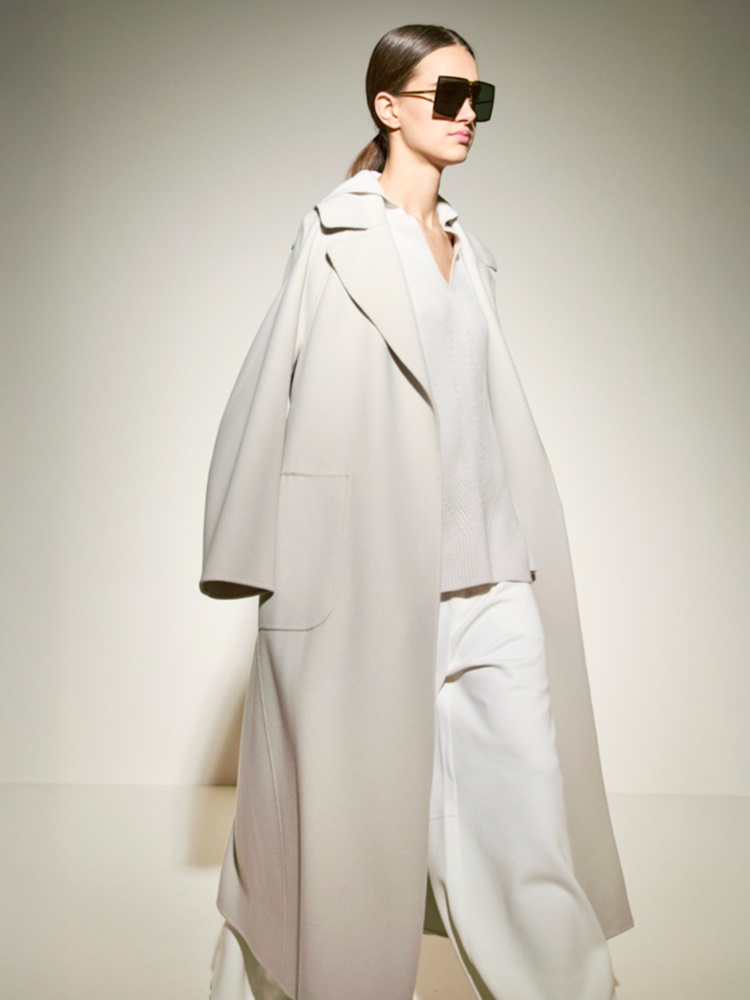 Wool robe coat + IVORY - Max Mara