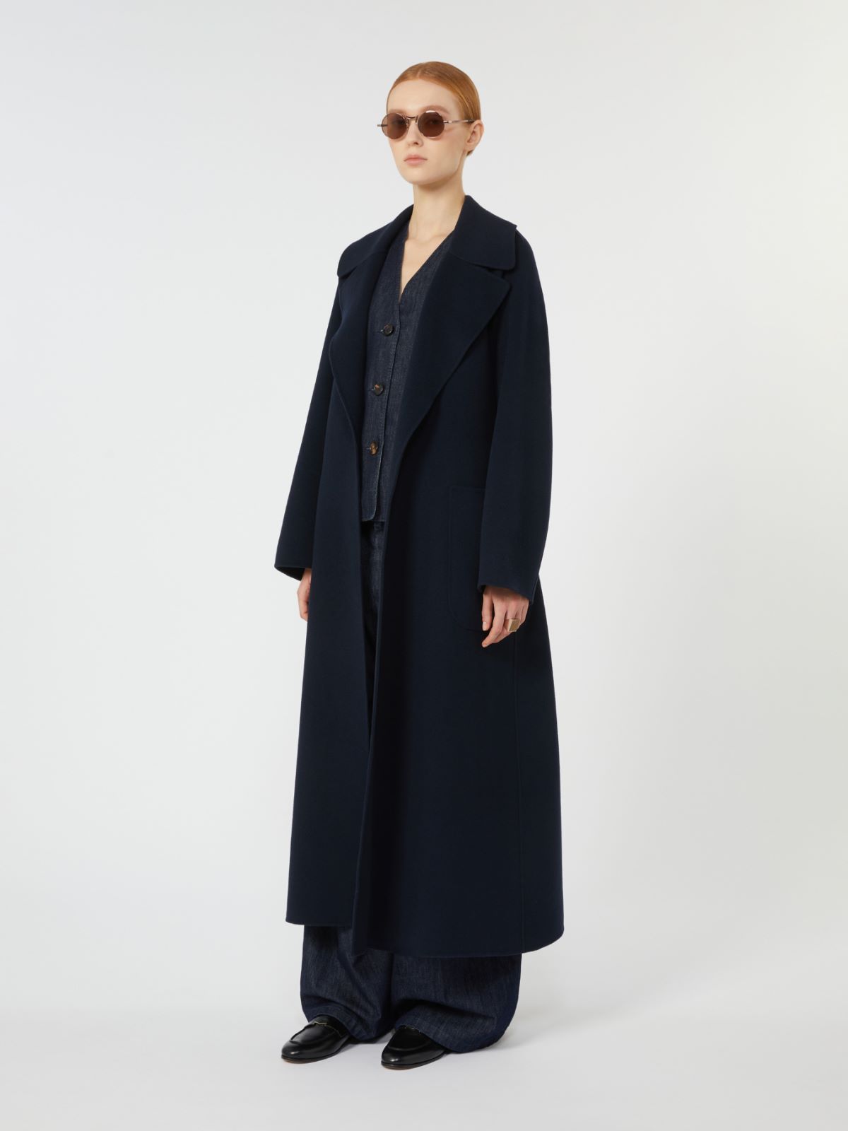 Wool robe coat - MIDNIGHTBLUE - Max Mara - 8