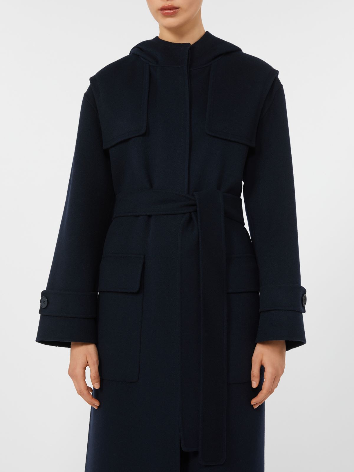 Double-sided wool parka - NAVY - Max Mara - 4
