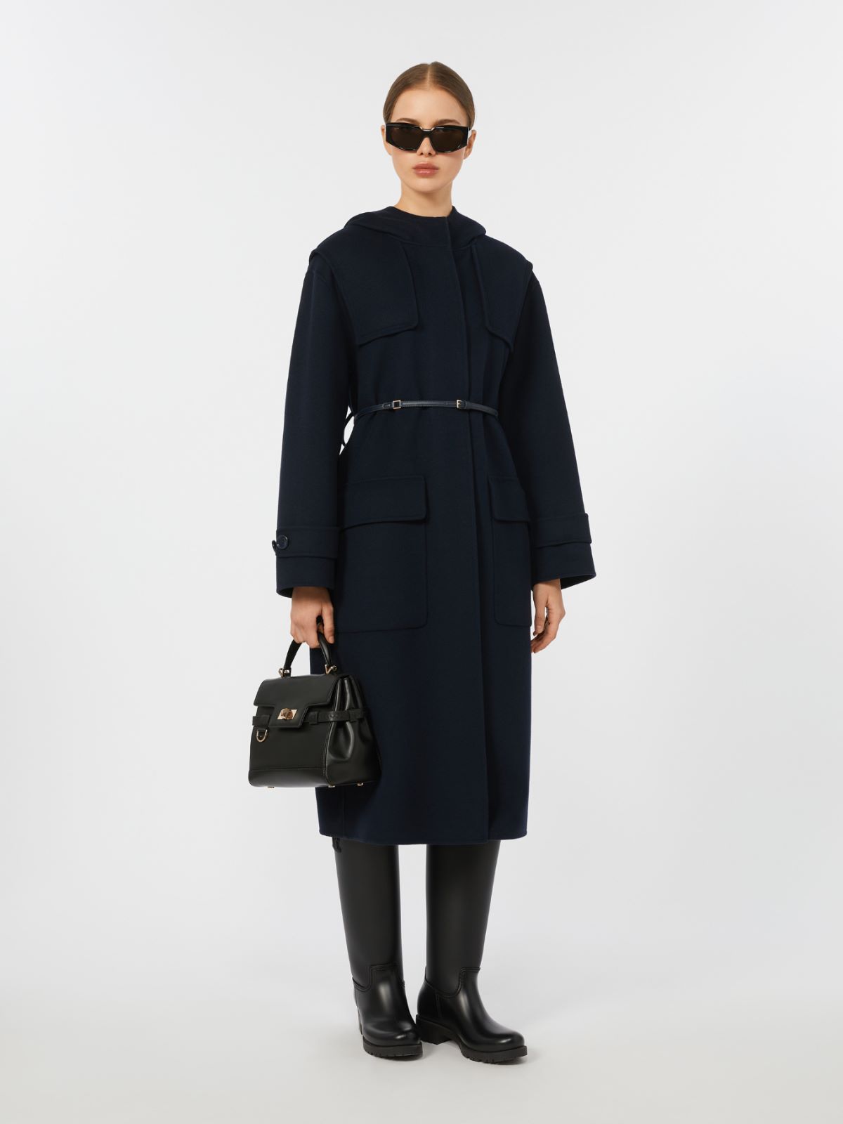 Double-sided wool parka - NAVY - Max Mara