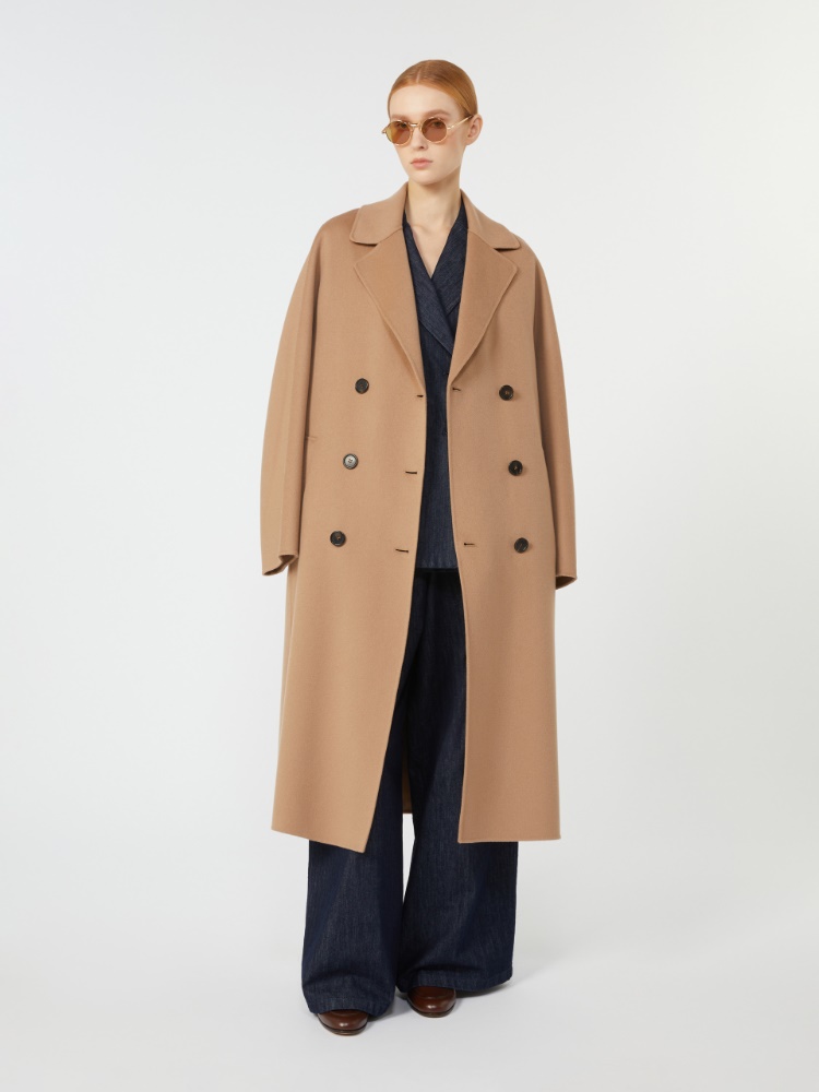Doppelreihiger Mantel aus Wolle - BEIGE - Max Mara