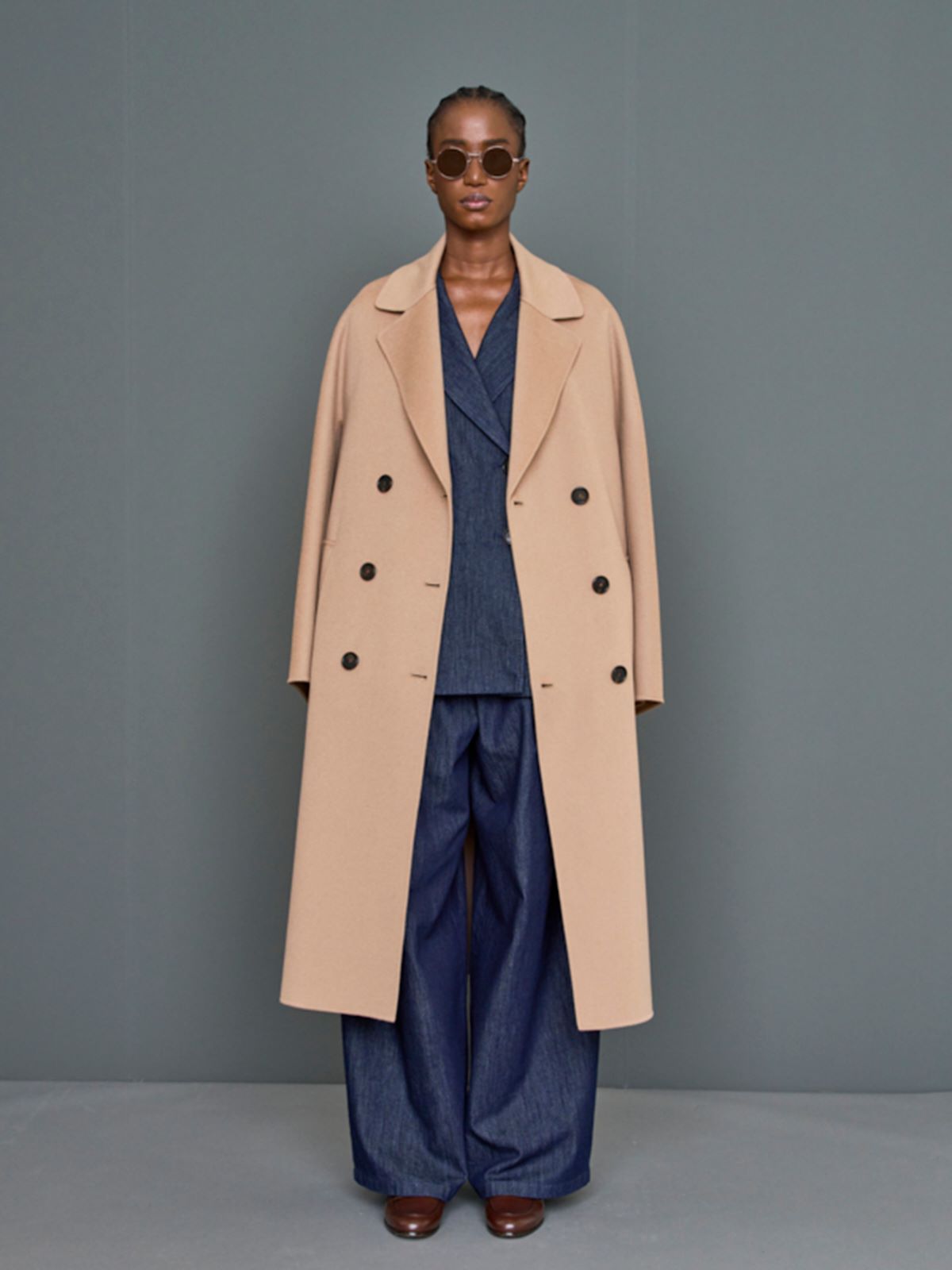 ジャケット MAX MARA DOUBLE-BREASTED CASHMERE JACKET IN DOVE COLOR Cashmere outerwear | Max Mara